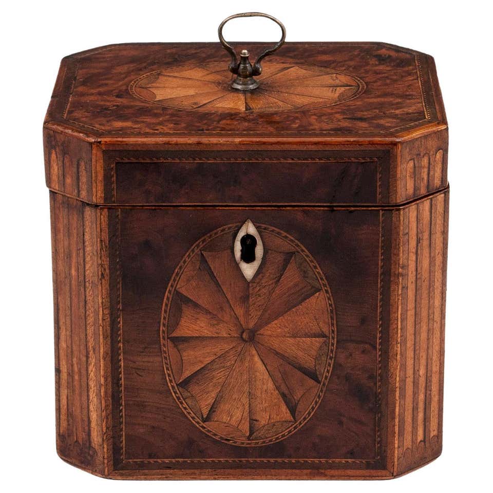 Script Tea Caddy Antique and Vintage Tea Caddies - 442 For Sale at 1stDibs | antique tea ...