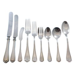 Georgian by Birks Canada Sterling Silver Flatware Set 8 Service 77 Pcs Dinner