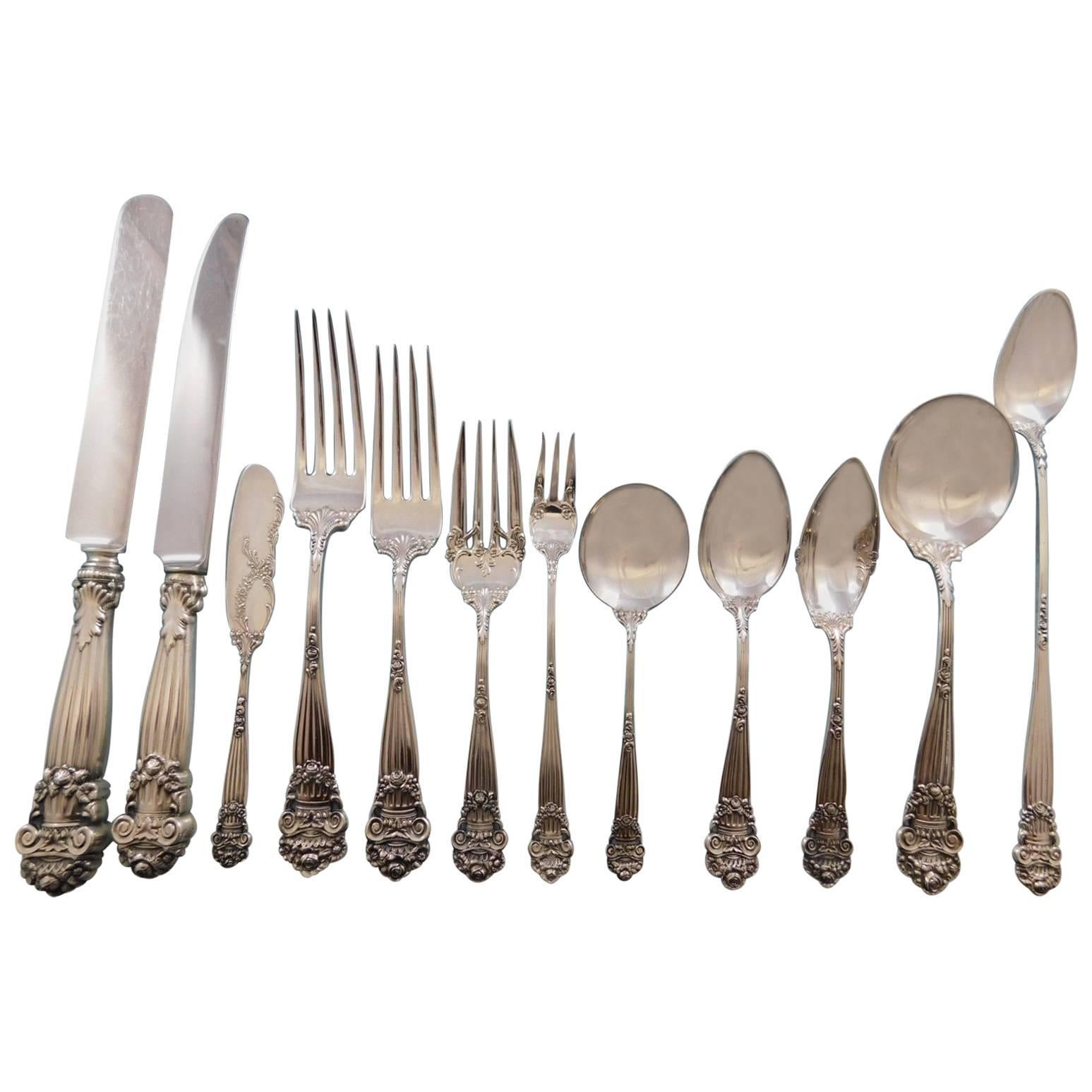 Georgian by Towle Sterling Silver Flatware Set for 12 Service 158 Pieces Dinner