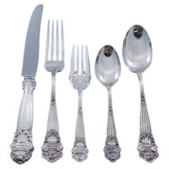 Georgian by Towle Sterling Silver Flatware Set for 12 Service 60 pcs Dinner Size