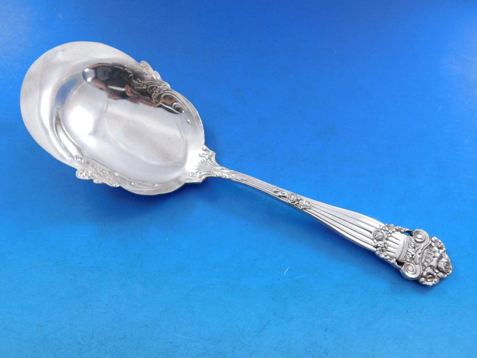 20th Century Georgian by Towle Sterling Silver Flatware Set for 12 Service 63 pieces For Sale
