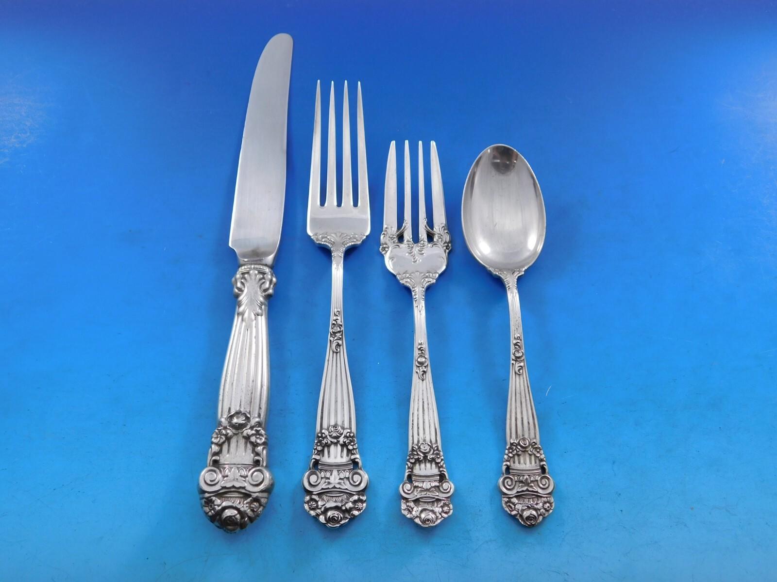 Georgian by Towle Sterling Silver Flatware Set for 12 Service 63 pieces For Sale 5