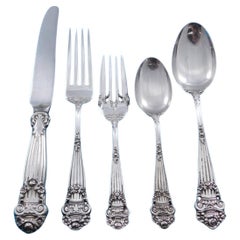 Georgian by Towle Sterling Silver Flatware Set for 12 Service 63 pieces