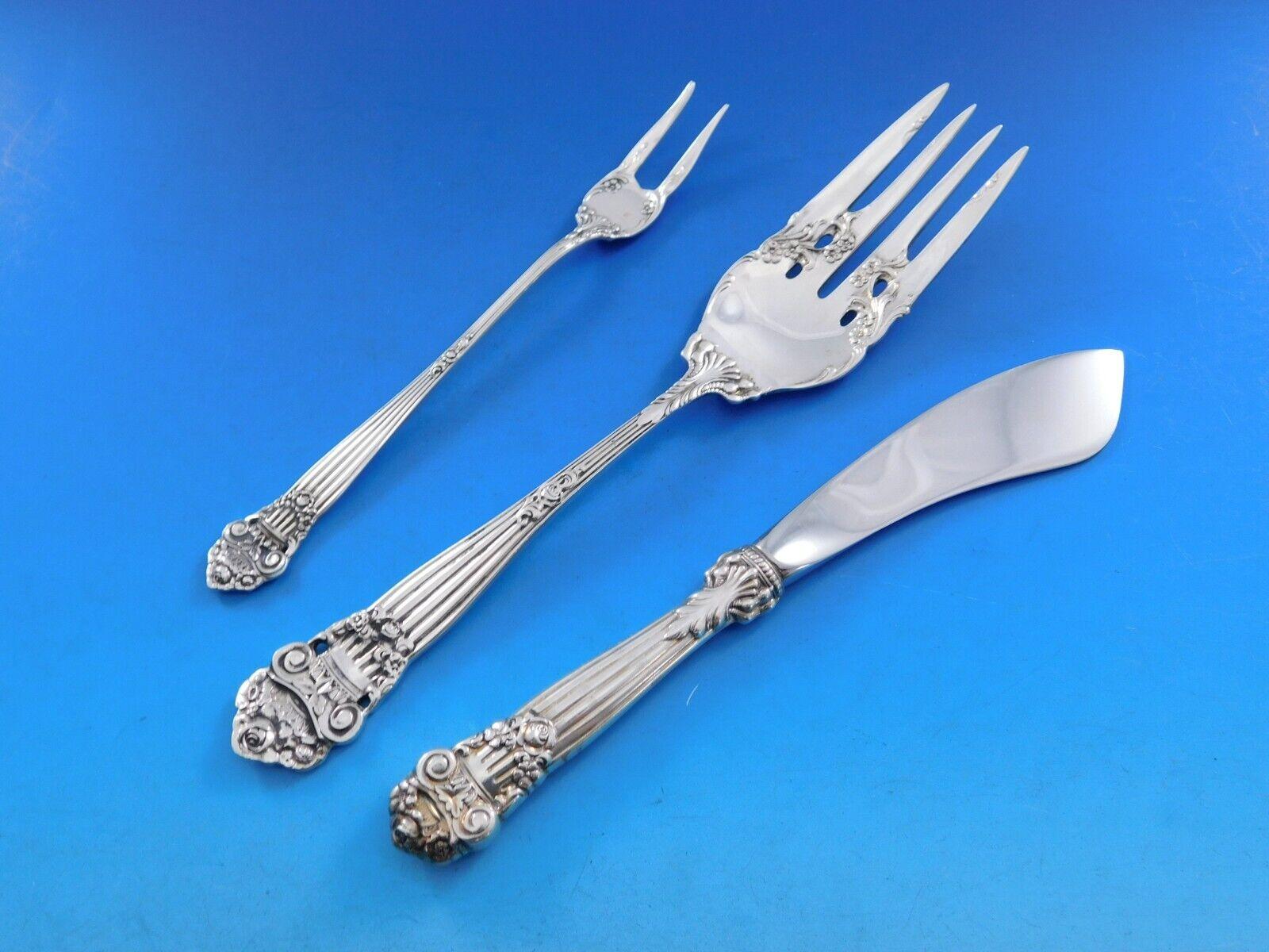 Georgian by Towle Set di posate in argento sterling per 8 persone Servizio da 106 pezzi Cena in vendita 5