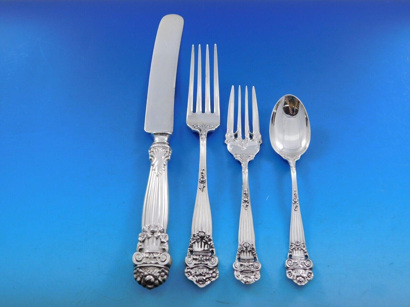 Georgian by Towle Set di posate in argento sterling per 8 persone Servizio da 106 pezzi Cena In condizioni ottime in vendita a Big Bend, WI