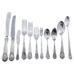 Georgian by Towle Sterling Silver Flatware Set for 8 Service 106 pcs Dinner