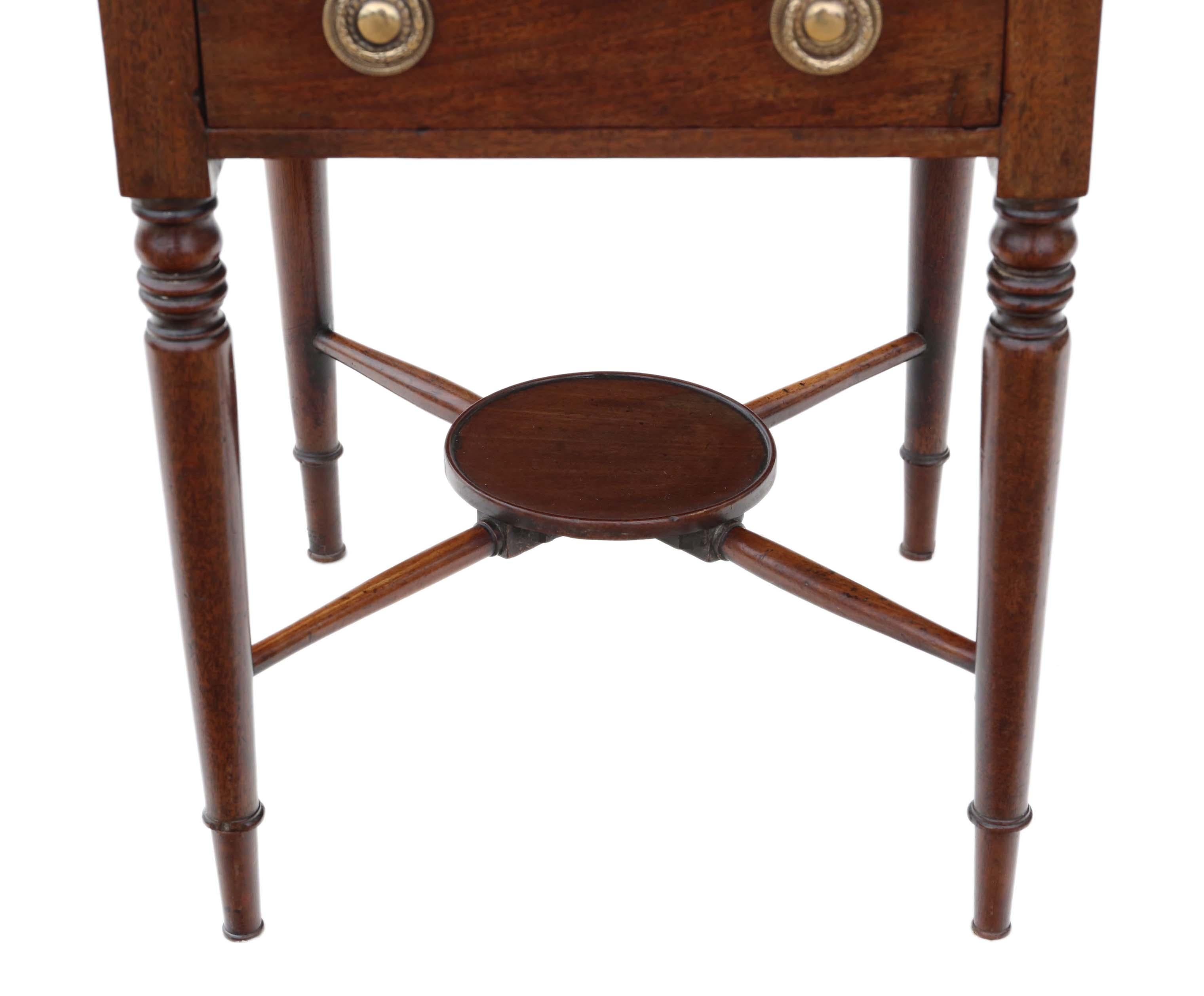 Georgian circa 1820 Mahogany Bedside Table Washstand In Good Condition In Wisbech, Cambridgeshire