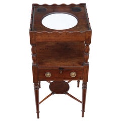 Georgian circa 1820 Mahogany Bedside Table Washstand