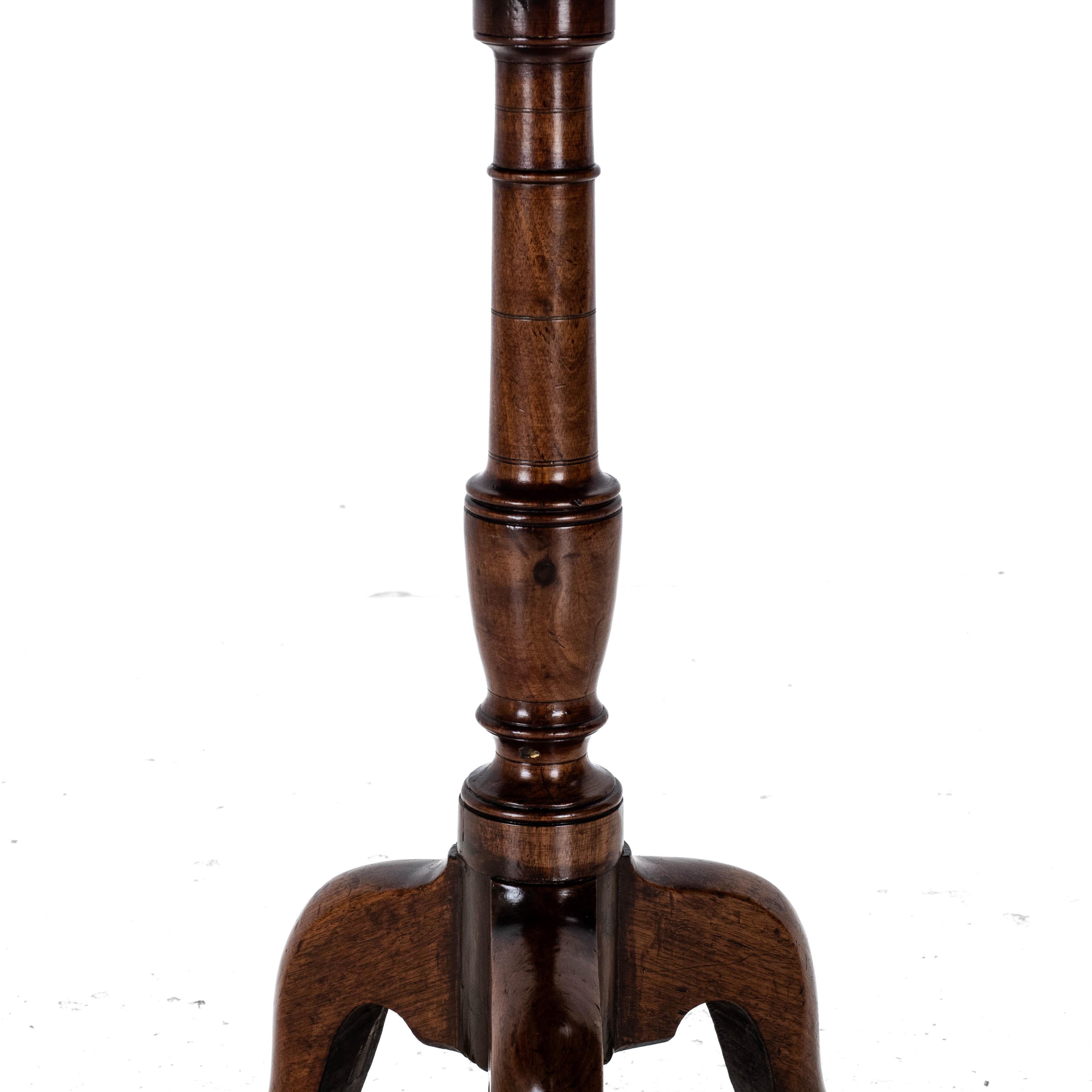 Mesa de Vino Trípode Georgiana de Caoba del S.XVIII (George III Flip Top Side Occasional) 4
