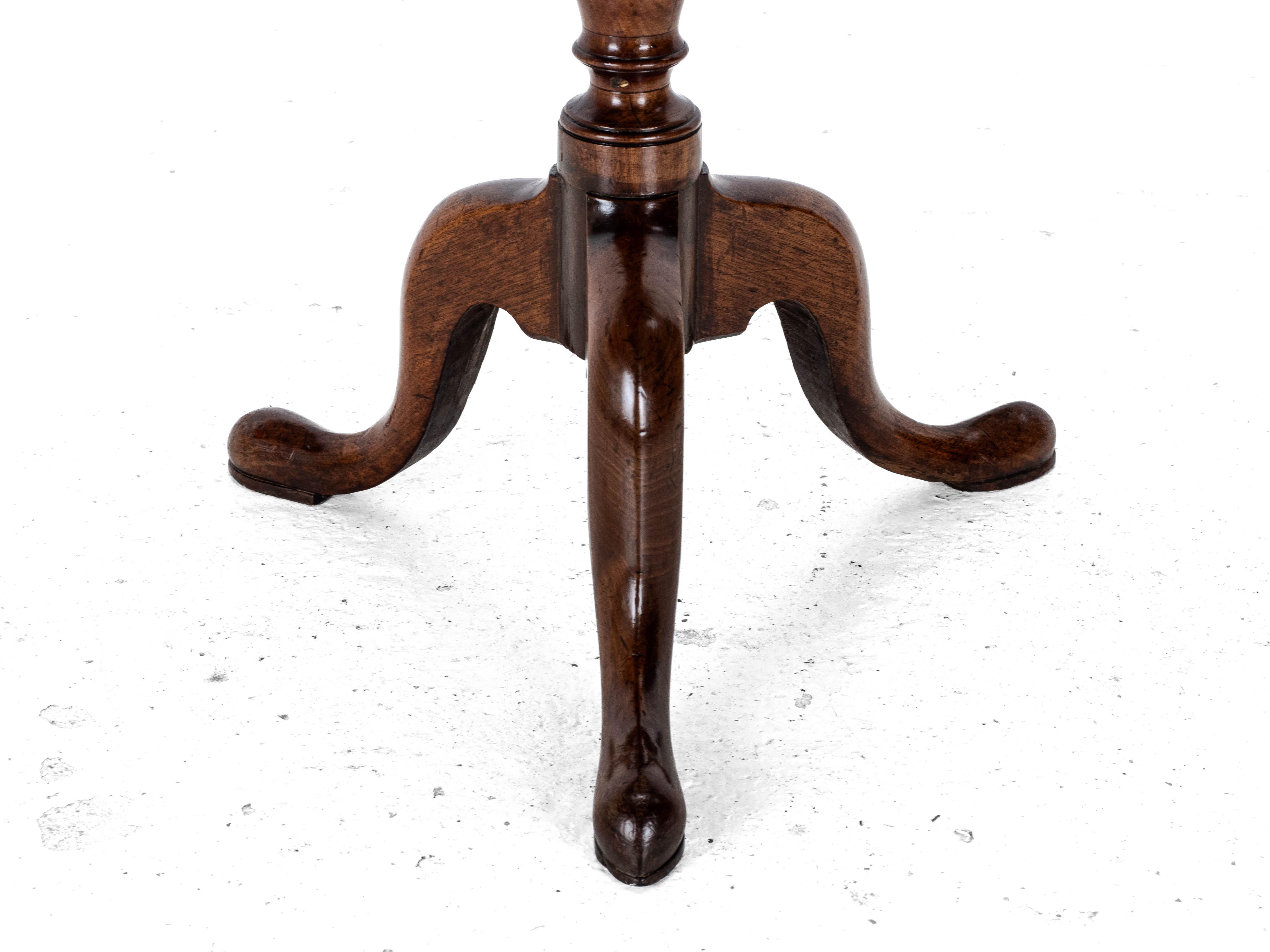 Mesa de Vino Trípode Georgiana de Caoba del S.XVIII (George III Flip Top Side Occasional) 5
