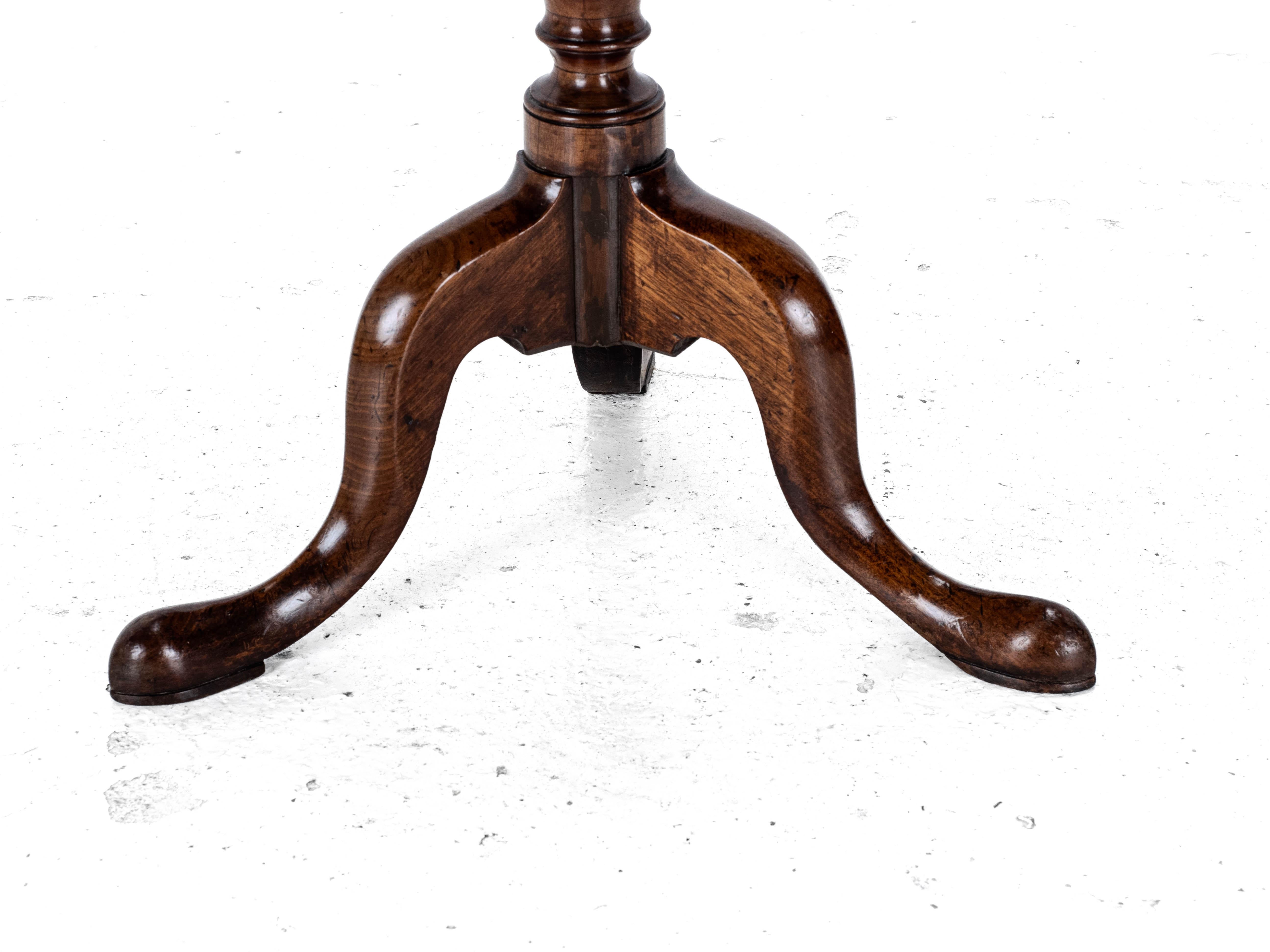 Mesa de Vino Trípode Georgiana de Caoba del S.XVIII (George III Flip Top Side Occasional) 6