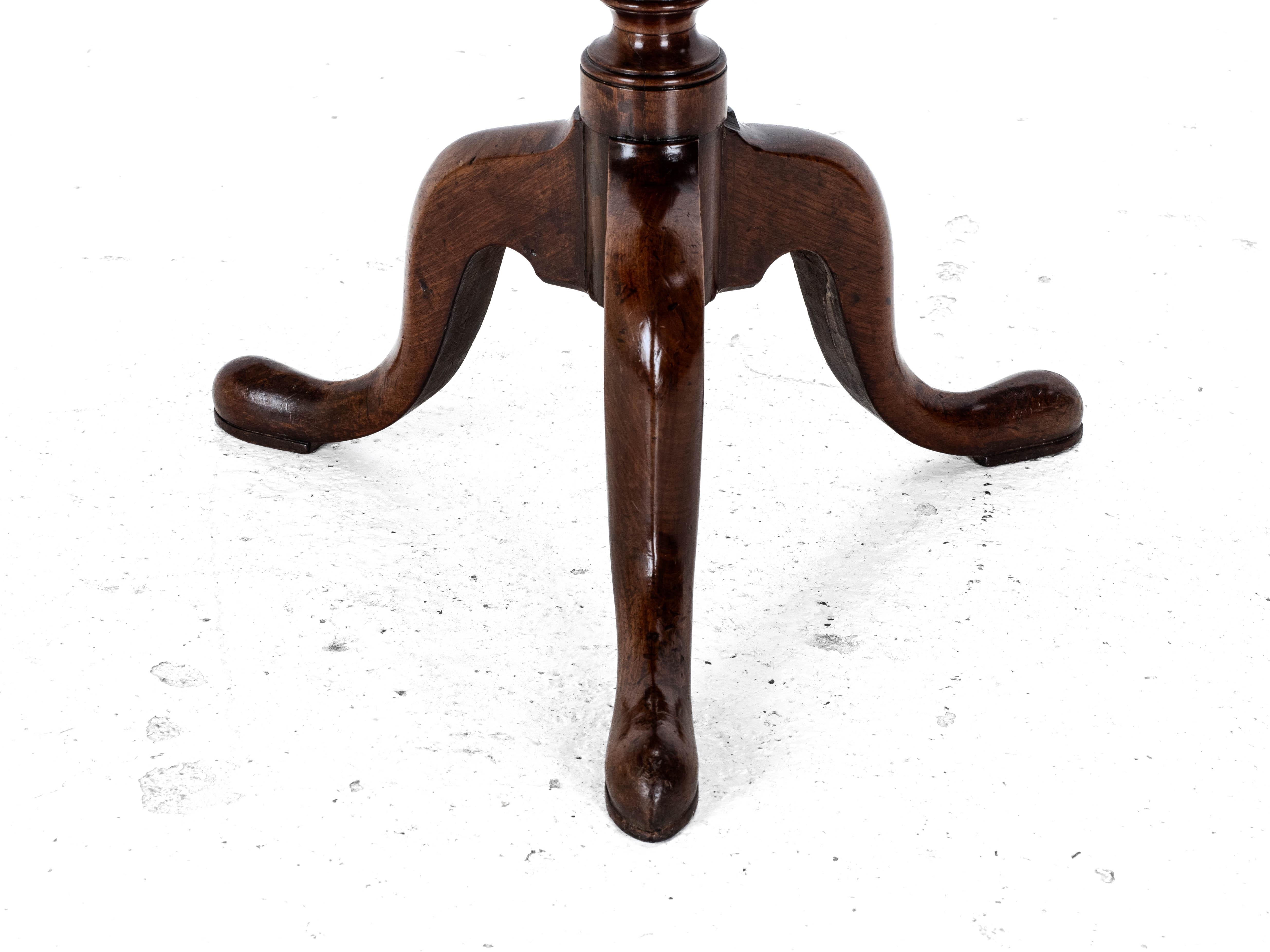 Mesa de Vino Trípode Georgiana de Caoba del S.XVIII (George III Flip Top Side Occasional) 7