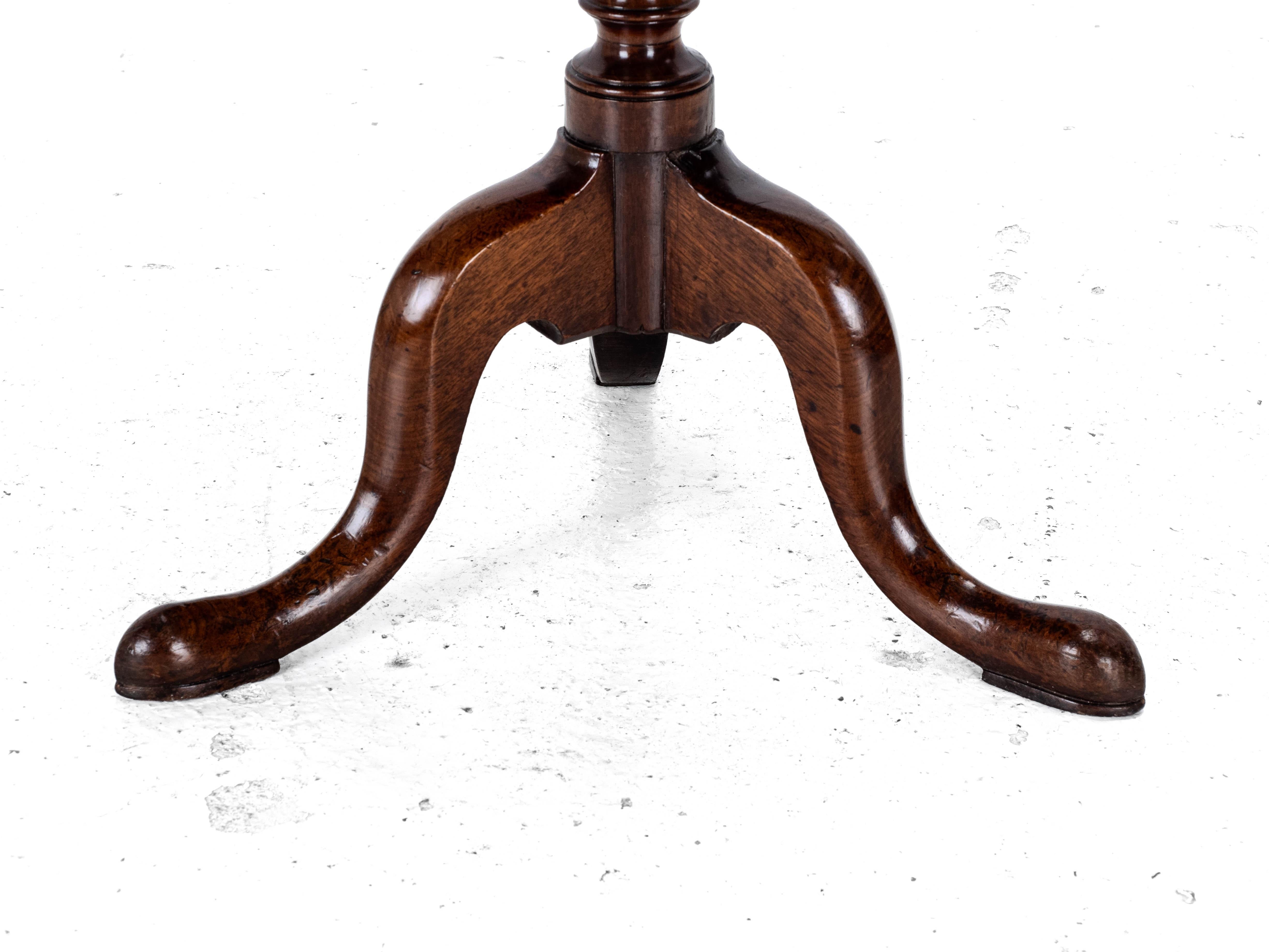 Mesa de Vino Trípode Georgiana de Caoba del S.XVIII (George III Flip Top Side Occasional) 8