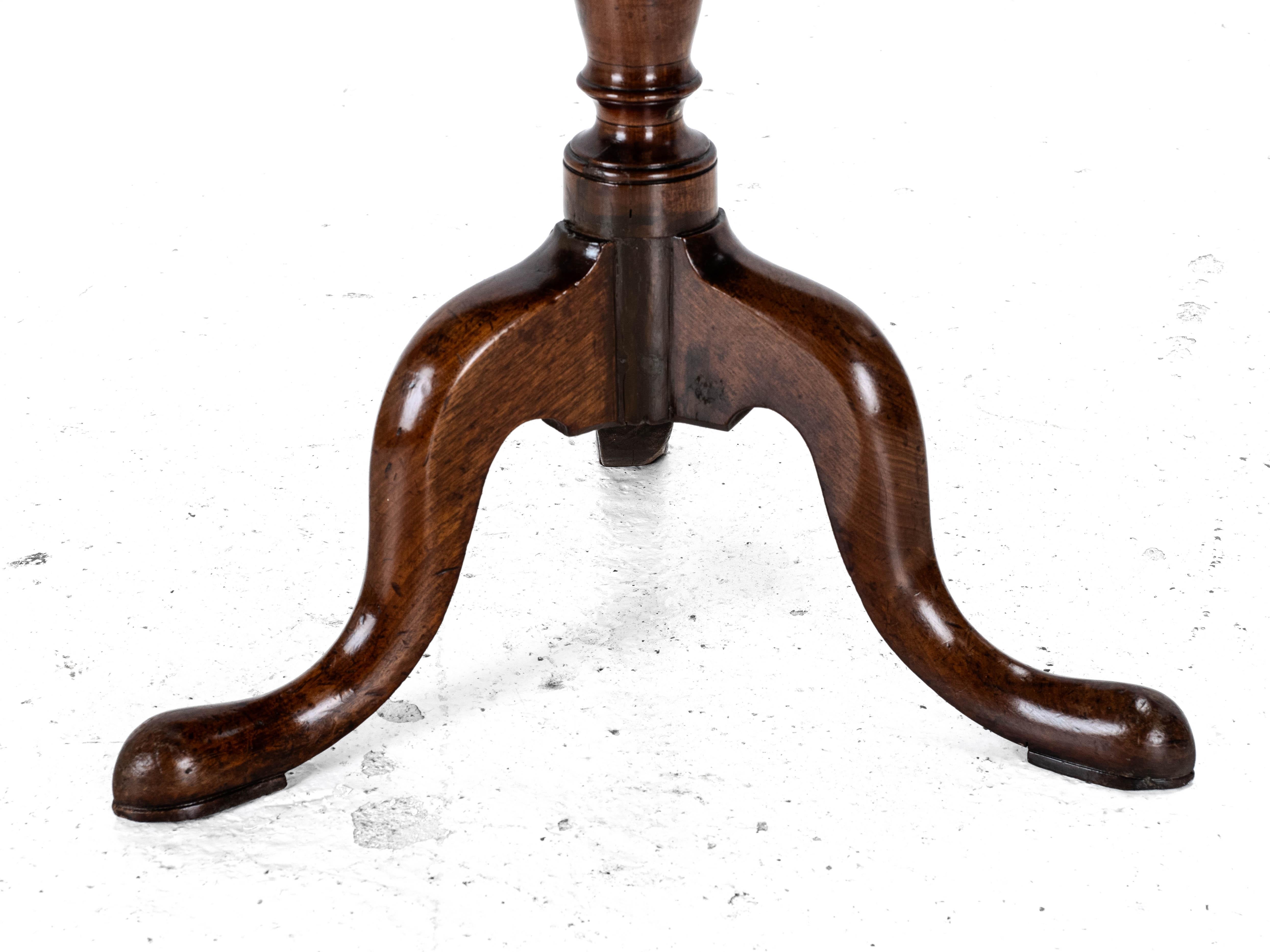 Mesa de Vino Trípode Georgiana de Caoba del S.XVIII (George III Flip Top Side Occasional) 10