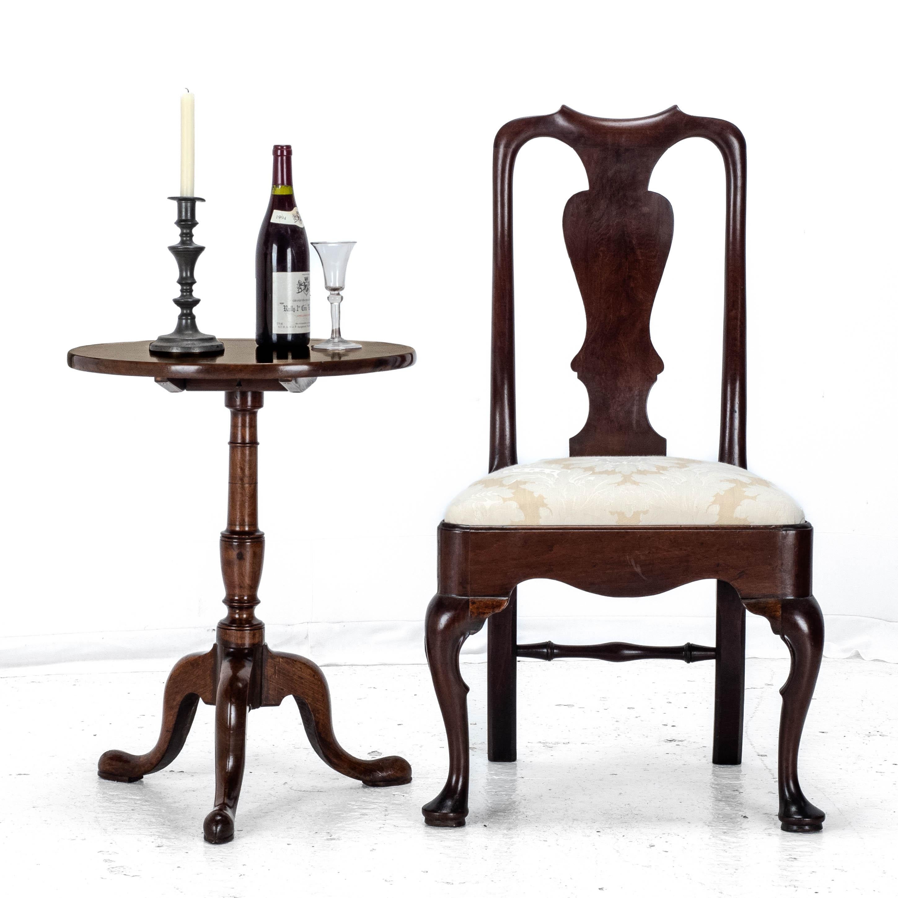 Mesa de Vino Trípode Georgiana de Caoba del S.XVIII (George III Flip Top Side Occasional) Georgiano