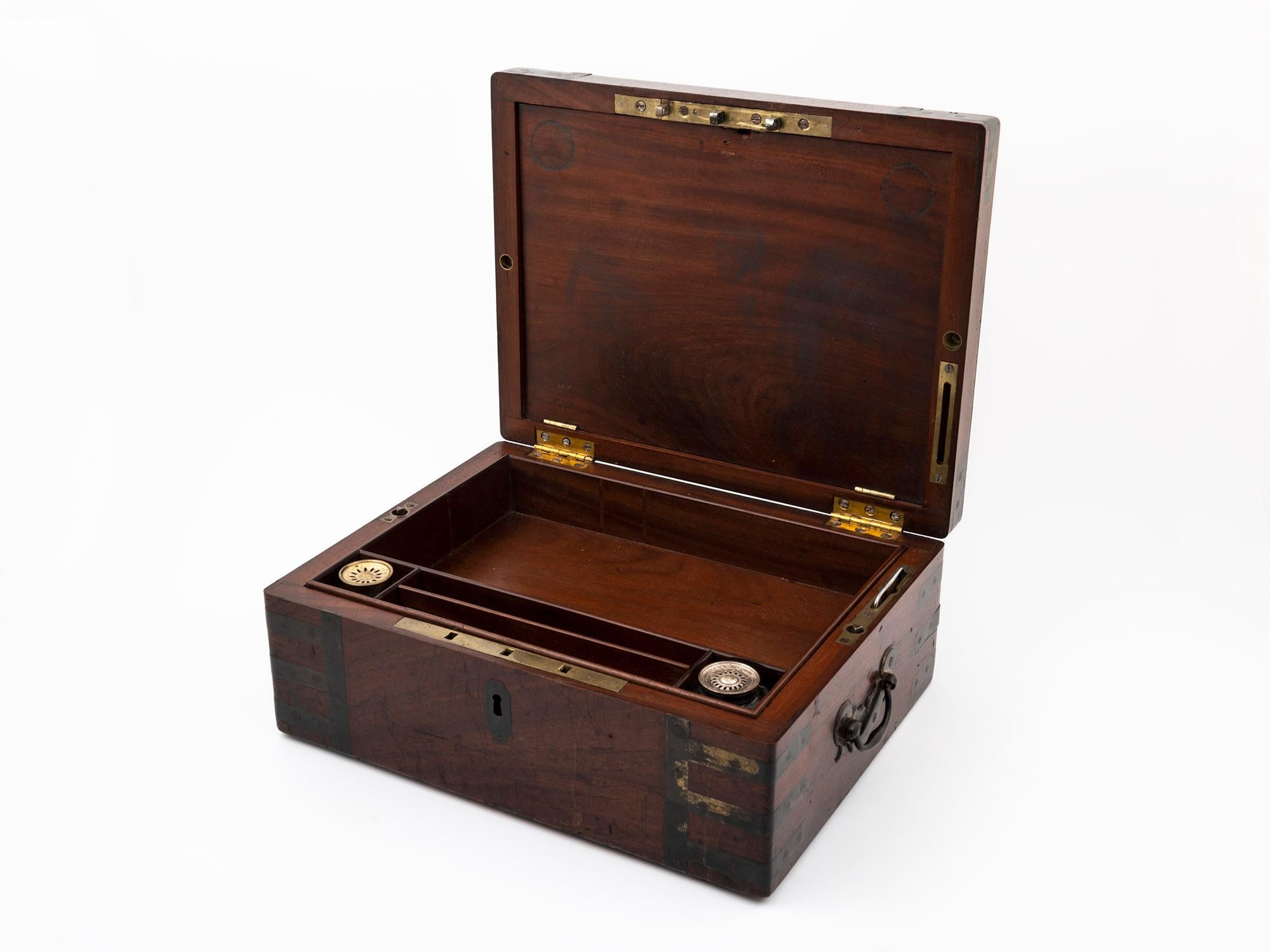 Georgian Captains Military Writing Box by Hewlins, St Martins Lane For Sale 4