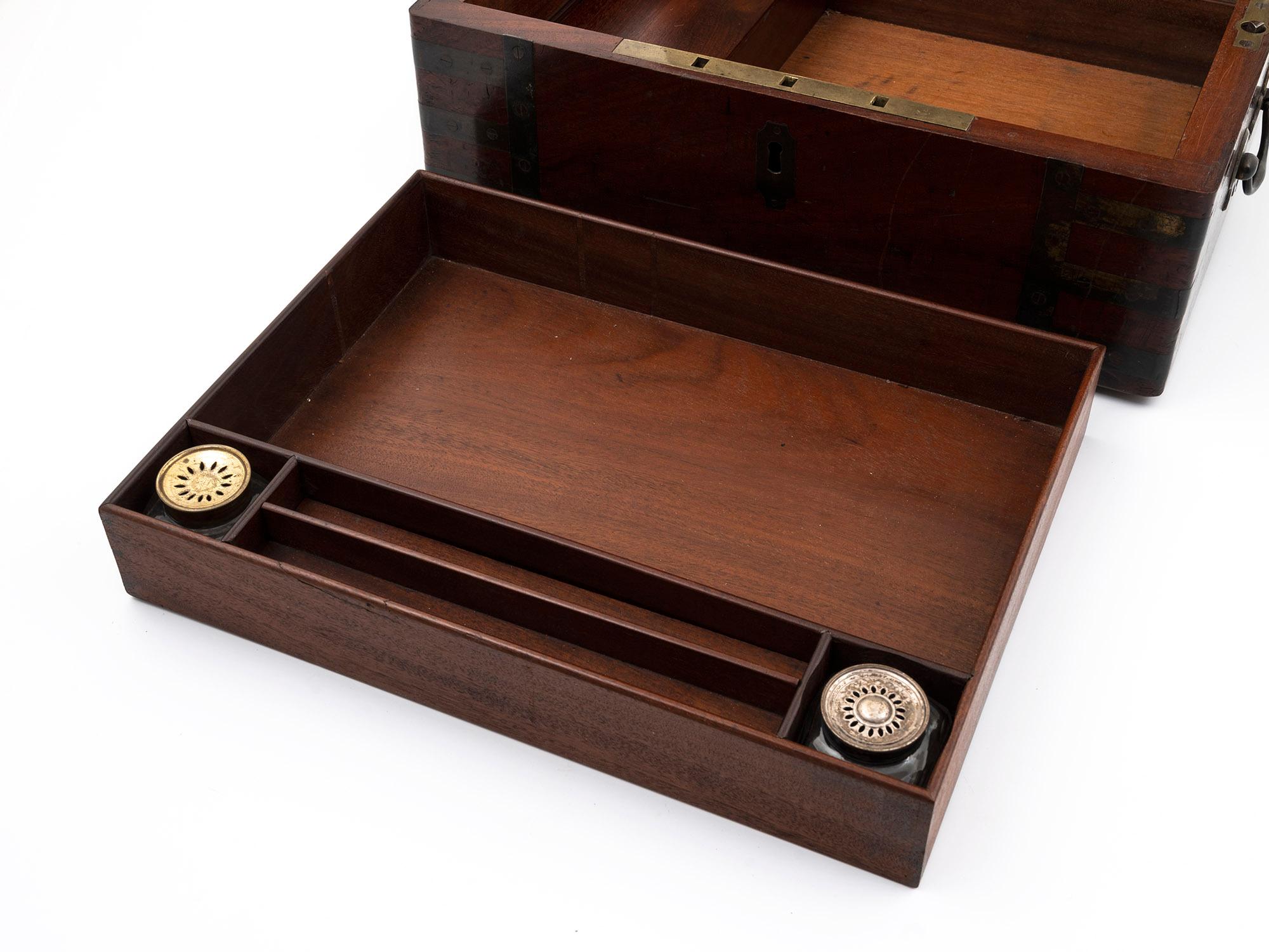 Georgian Captains Military Writing Box by Hewlins, St Martins Lane For Sale 5