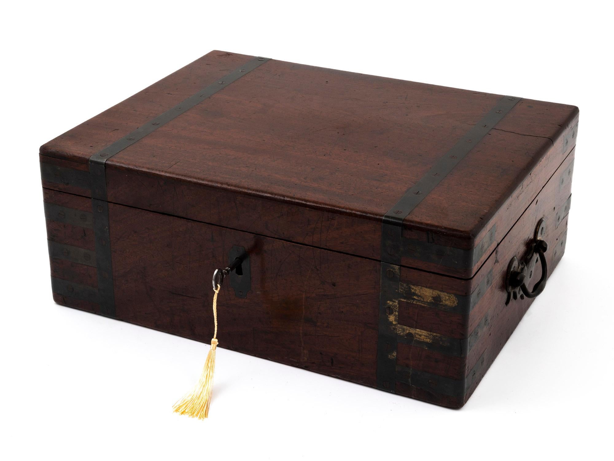Georgian Captains Military Writing Box by Hewlins, St Martins Lane For Sale 13