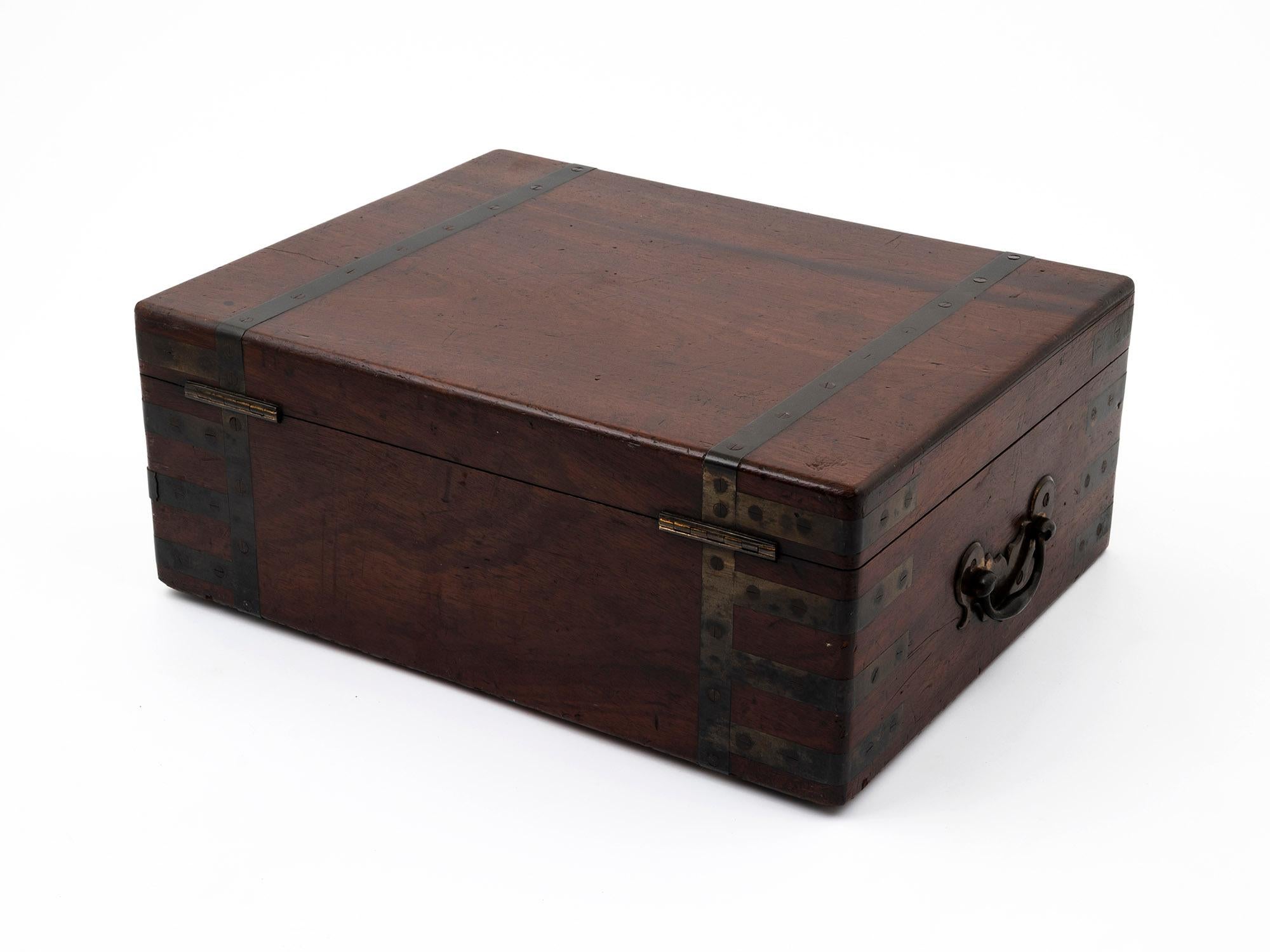 18th Century Georgian Captains Military Writing Box by Hewlins, St Martins Lane For Sale