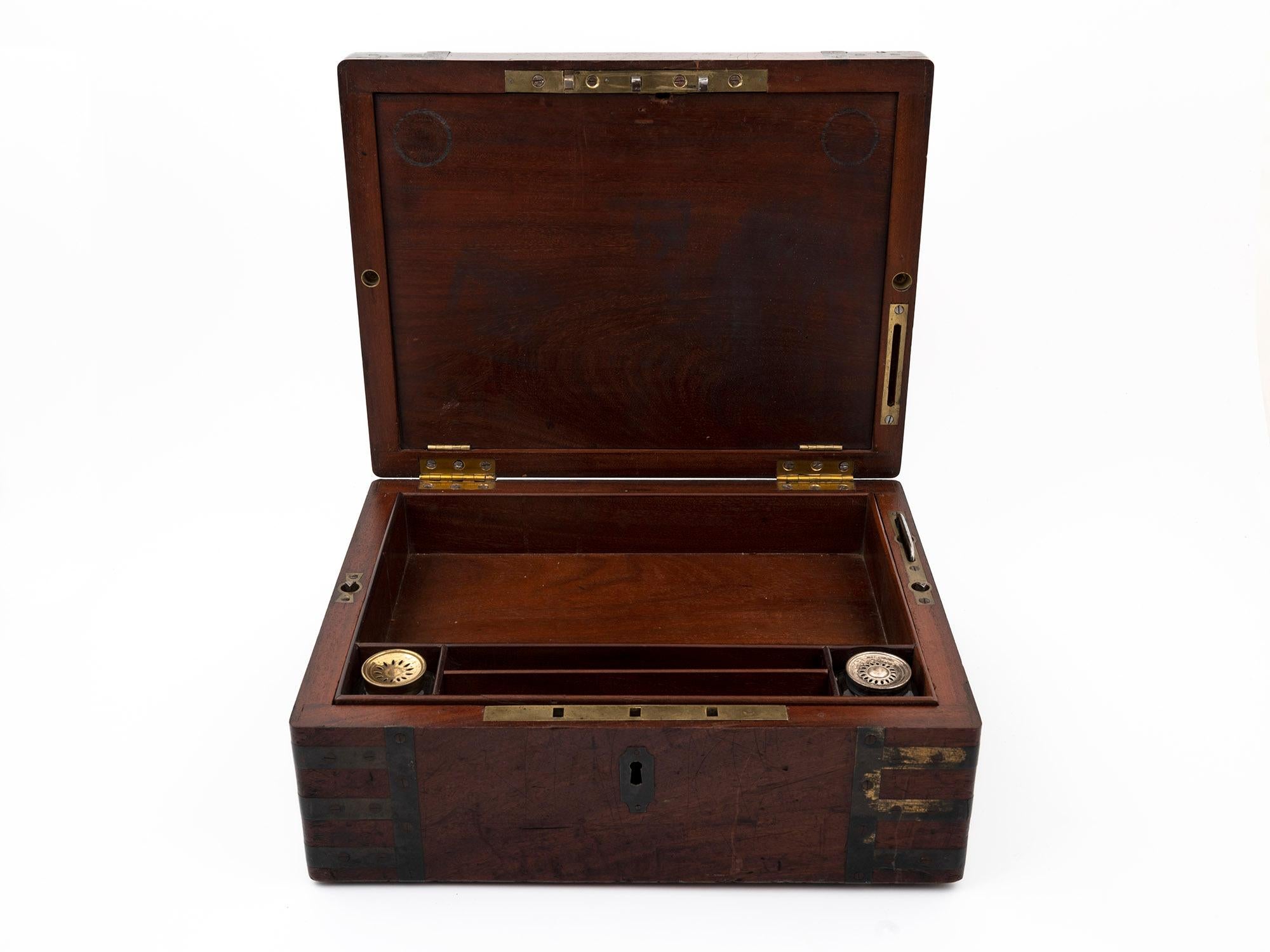 Georgian Captains Military Writing Box by Hewlins, St Martins Lane For Sale 1
