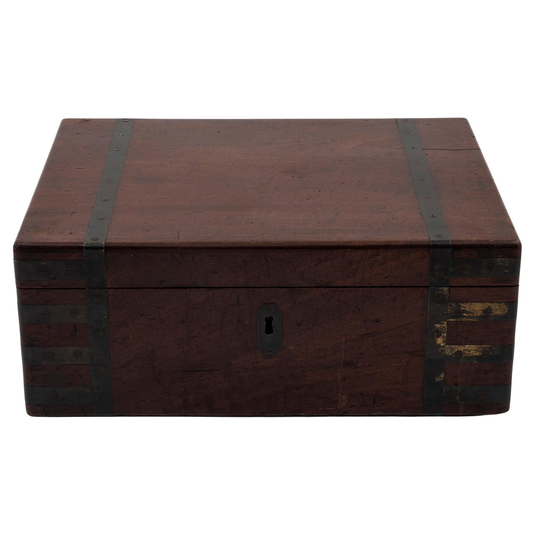 Georgian Captains Military Writing Box by Hewlins, St Martins Lane For Sale