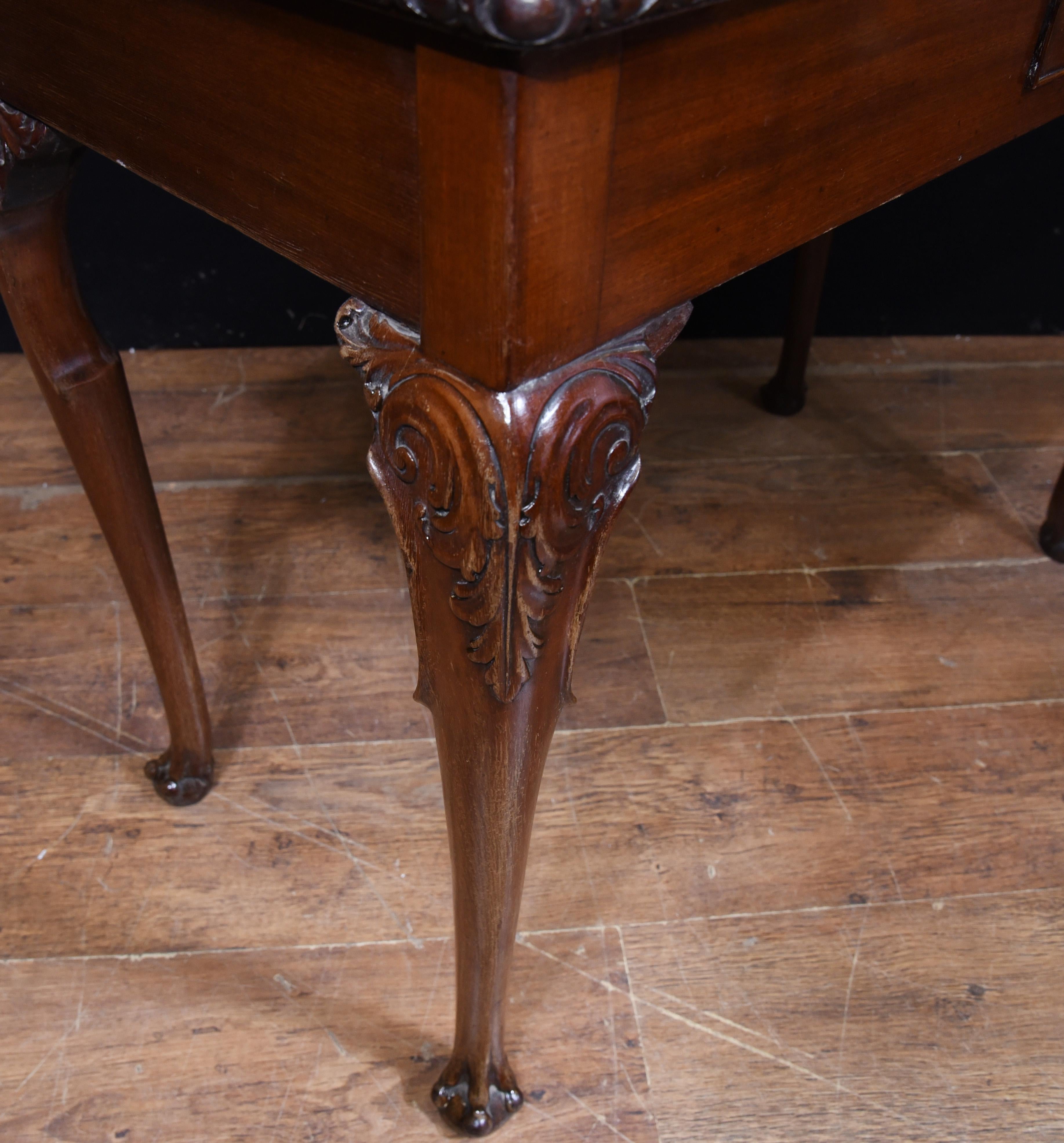Georgian Card Table Mahogany Games Tables, 1880 For Sale 2