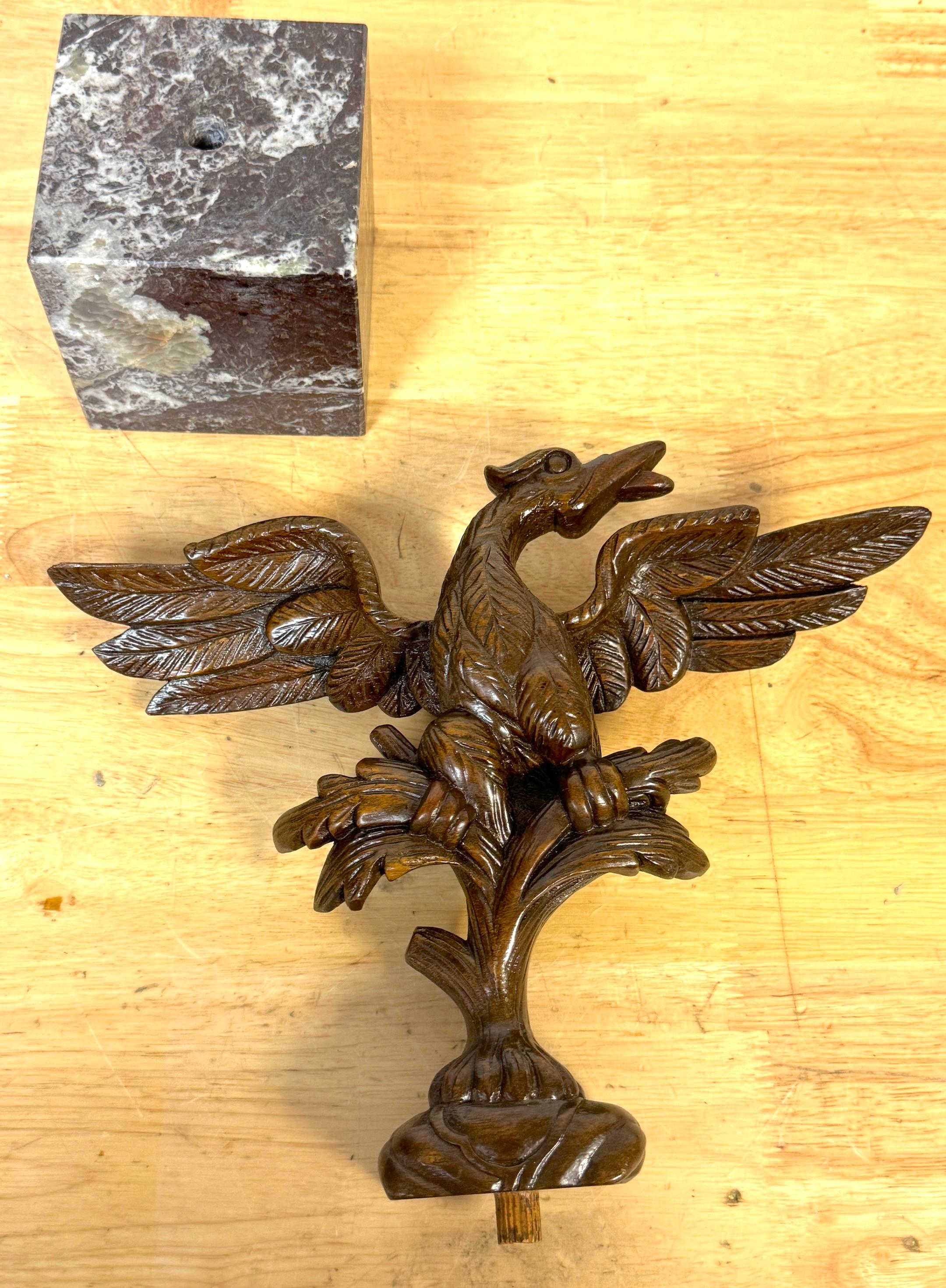 Georgian Carved Mahogany Eagle Ornament, in the Manner of Thomas Chippendale For Sale 6