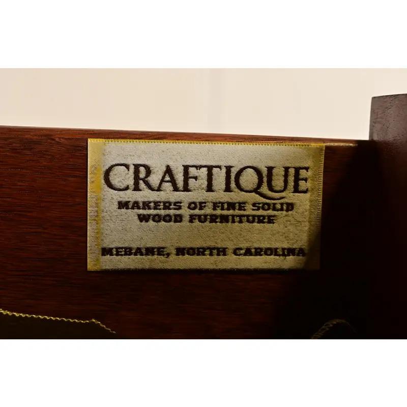 Georgian Carved Mahogany Lighted Breakfront Bookcase Cabinet by Craftique For Sale 3