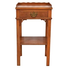 Georgian Carved Mahogany Nightstand by Northern Furniture Co., Circa 1960s