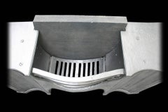 Georgian Cast Iron Hob Grate in the Manner of Robert Adam