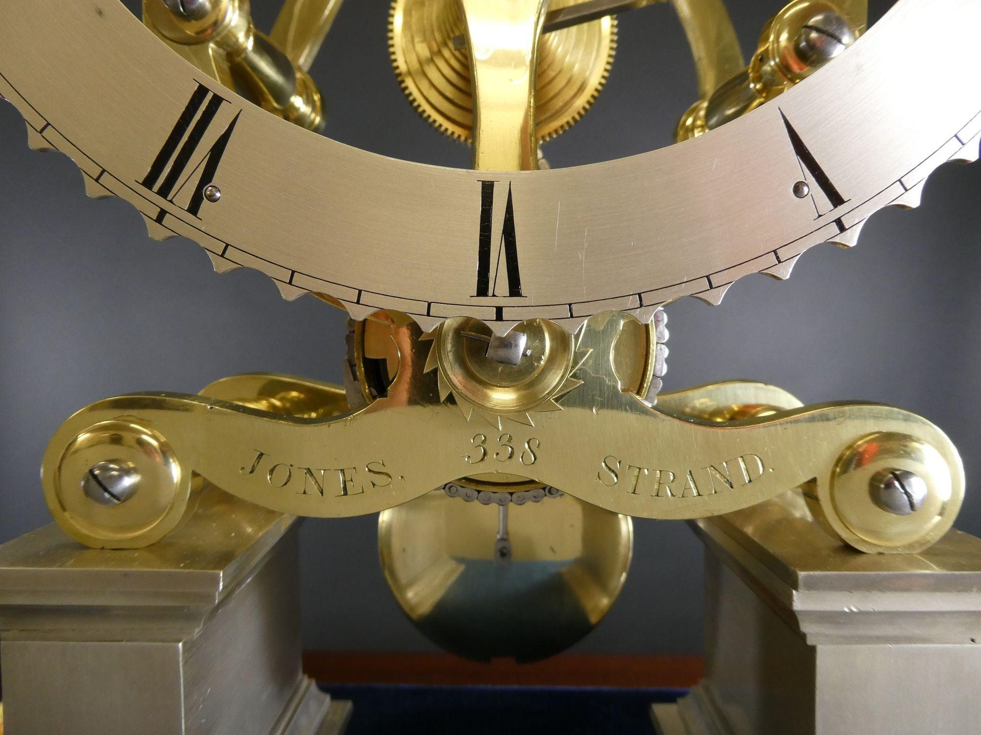 Georgian Chain Fusee Skeleton Clock by Jones, Strand For Sale 1