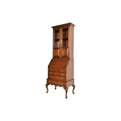Georgian Cherry Wood Bureau Secretary Desk, Circa 1970s