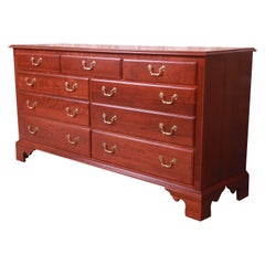 Used Georgian Cherry Wood Dresser, Newly Refinished