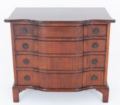 Georgian Chest Drawers Mahogany Revival Commode