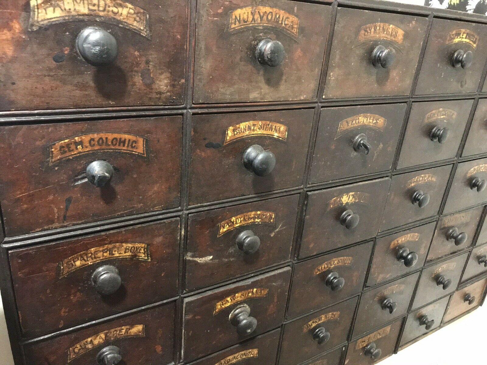 Mahogany Georgian Chest of Apothecary Drawers, circa 1800