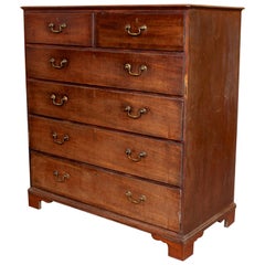 Antique Georgian Chest of Drawers Mahogany Country Tallboy