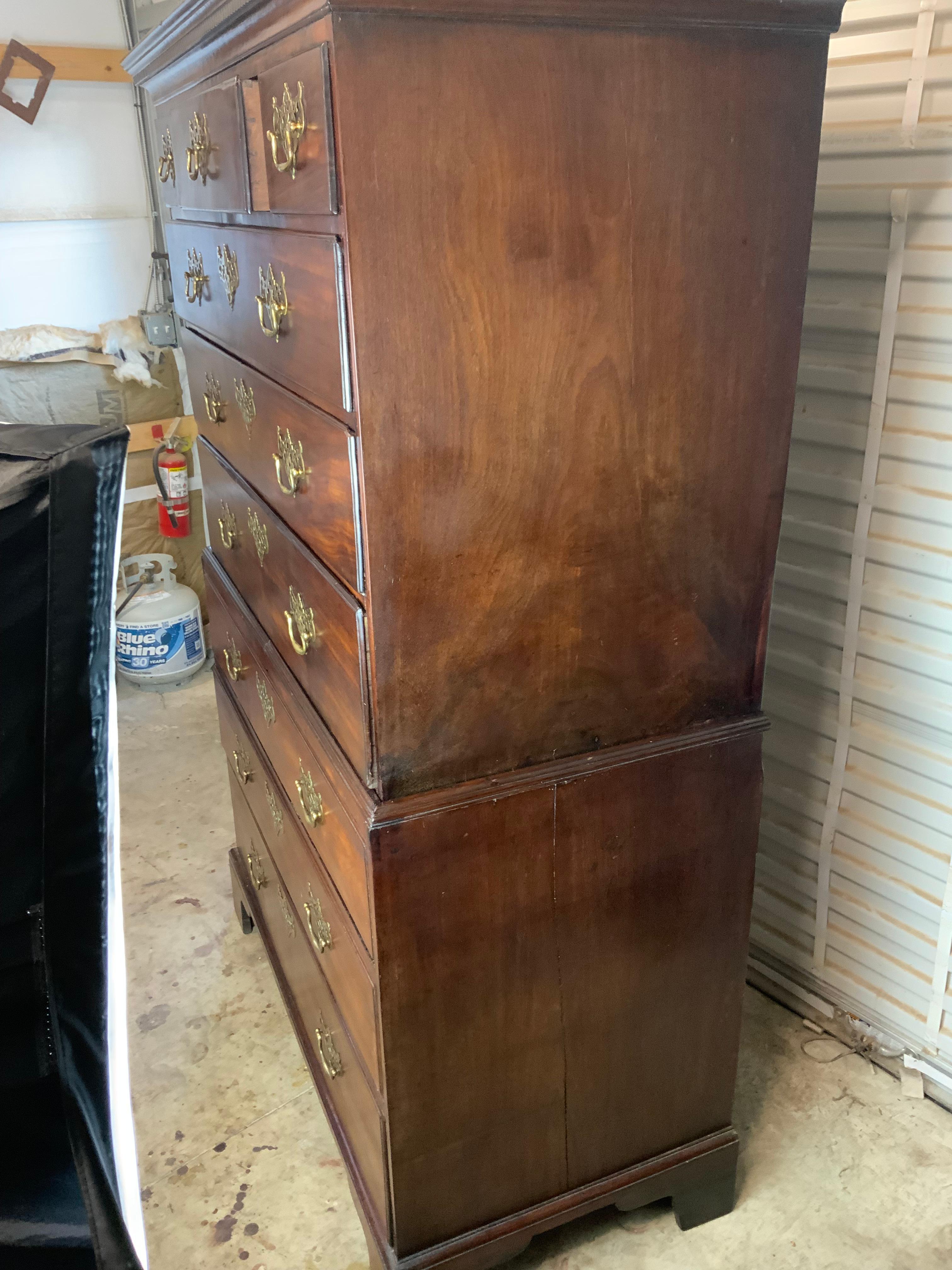 Cassapanca georgiana su cassapanca in vendita 7