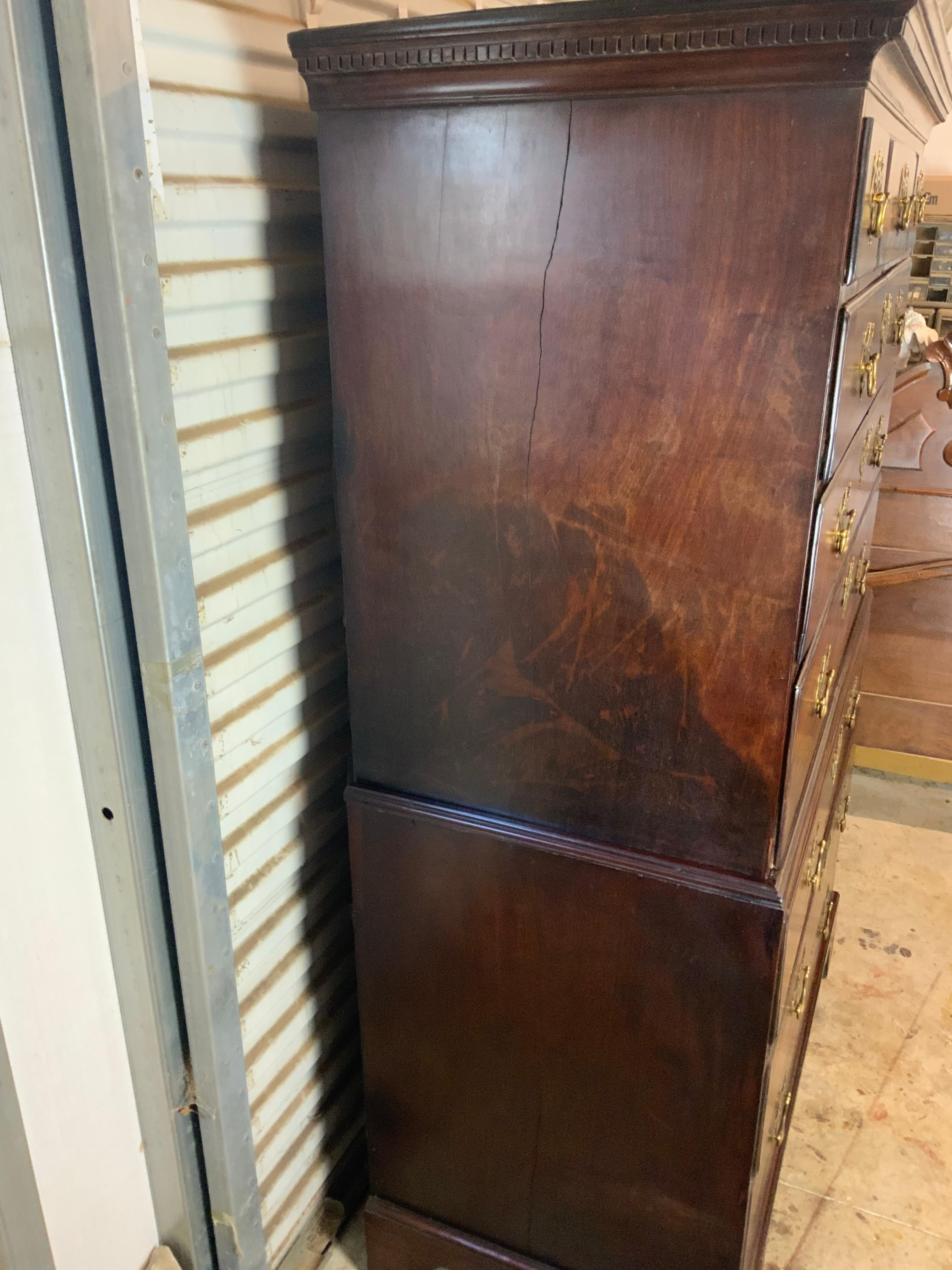 Cassapanca georgiana su cassapanca in vendita 8