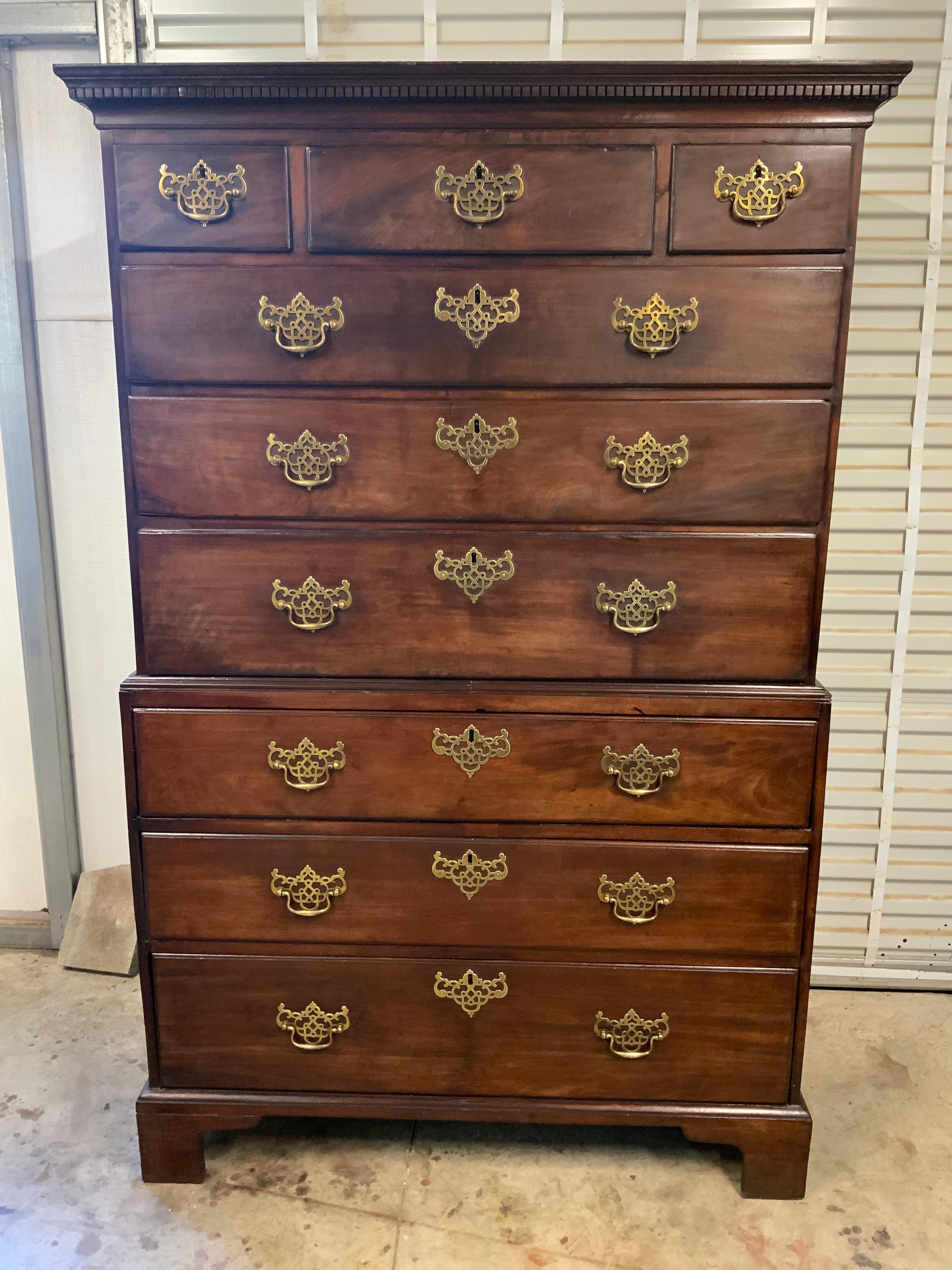 Cassapanca georgiana su cassapanca in vendita 9