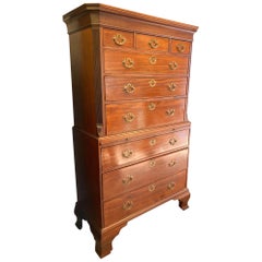 Georgian Chest on Chest, Mahogany, English, circa 1790