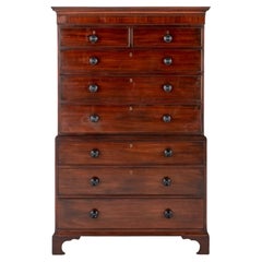 Used Georgian Chest on Chest Mahogany Period Furniture