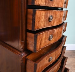 Georgian Chest on Chest Tall Boy Mahogany 1800
