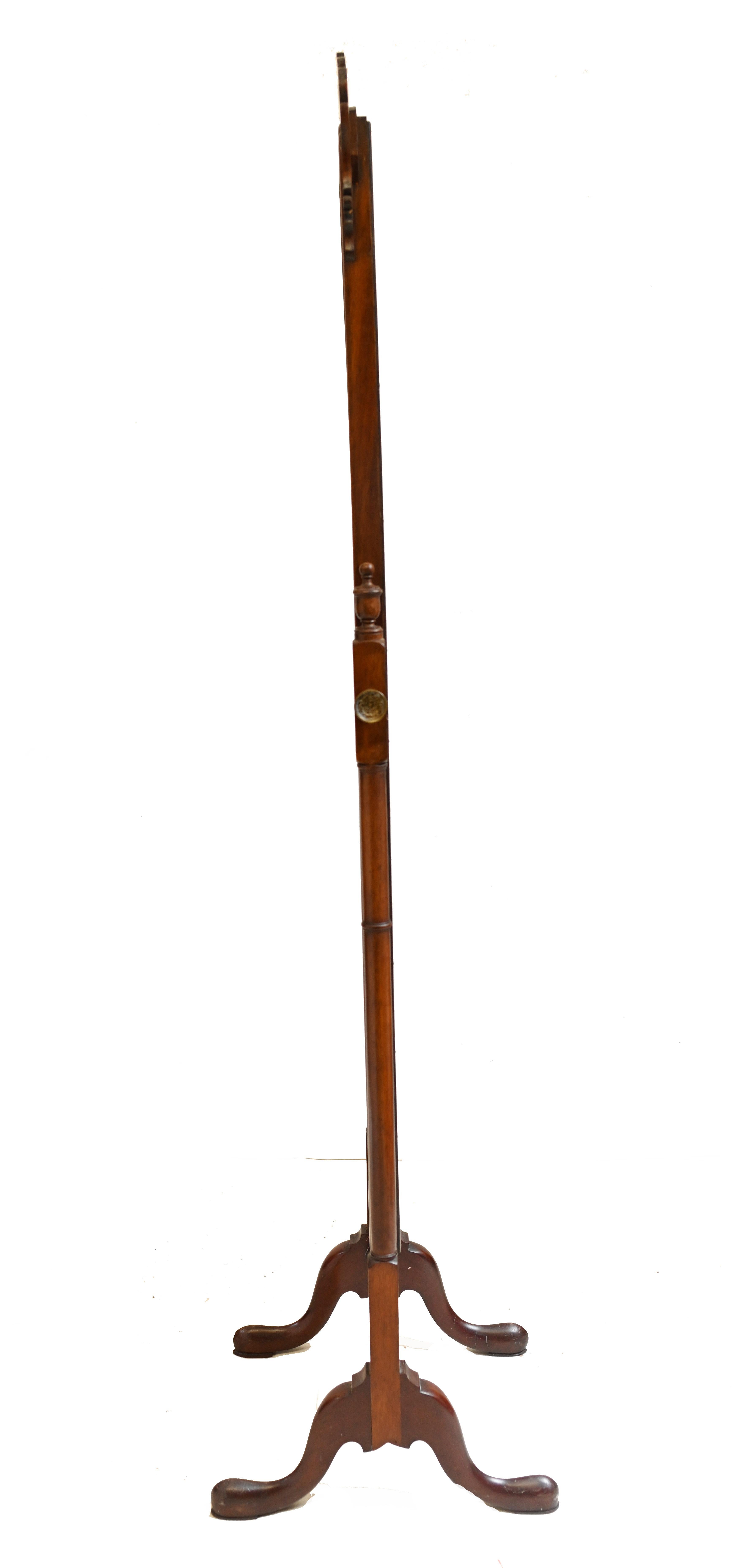 Georgian Cheval Mirror Swivel Mahogany, 1890 4
