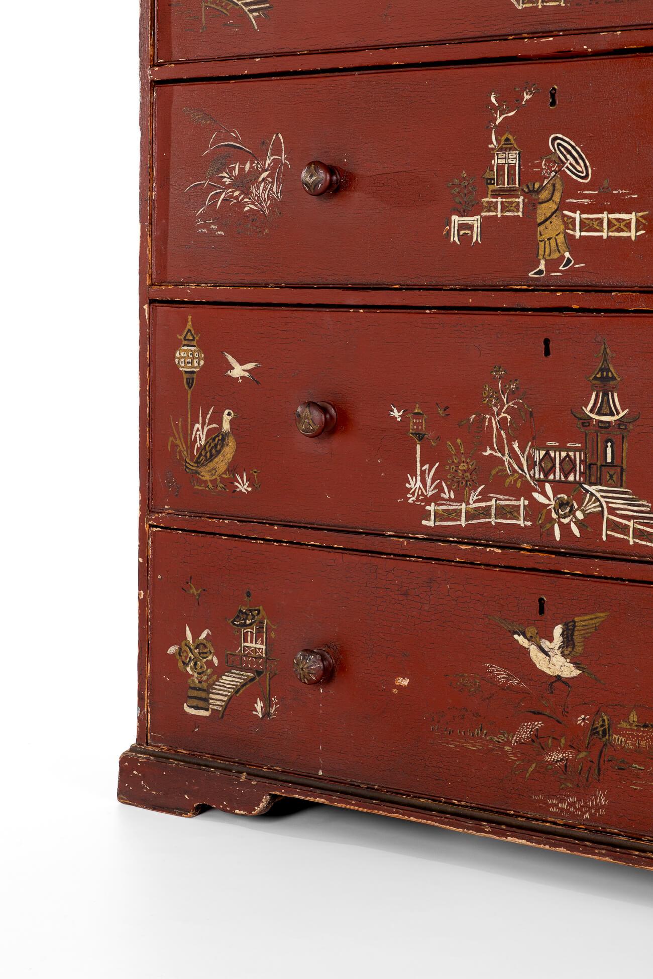 Georgian Chinoiserie Chest For Sale 1
