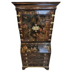 Antique Georgian Chinoiserie Secretary