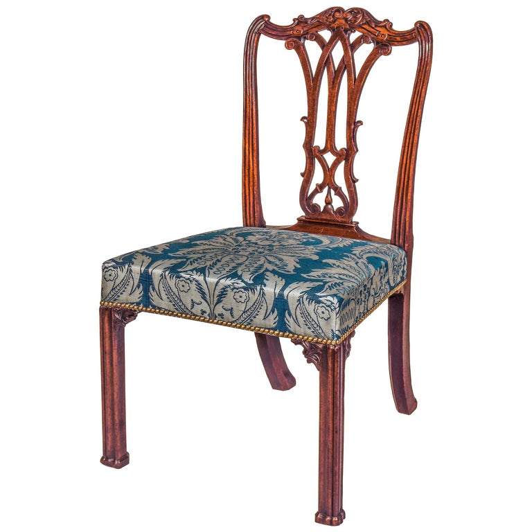 Georgian Chippendale Bedroom Chair Or Side Chair Im Angebot