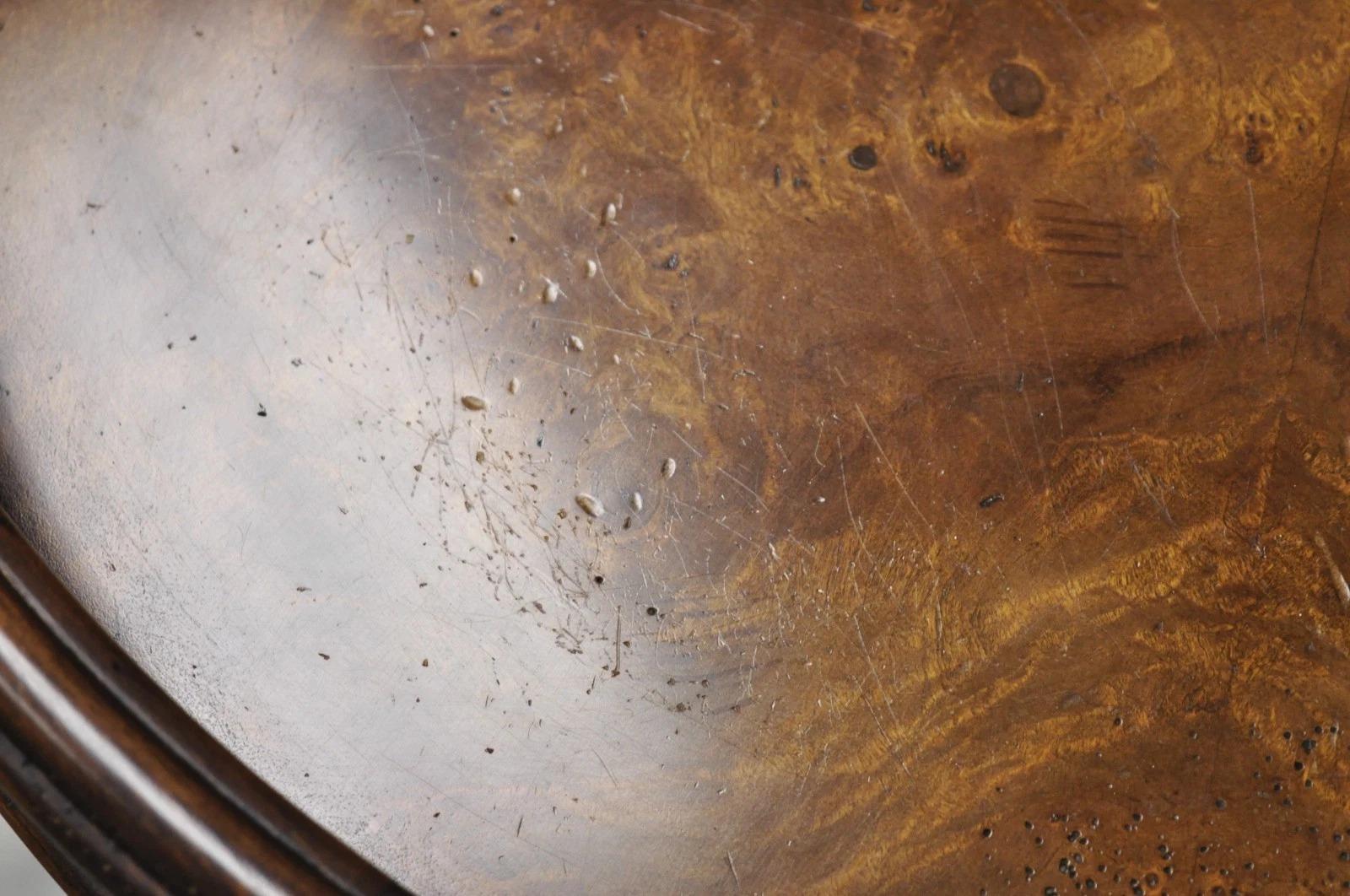 Georgian Chippendale Fretwork Gallery Round Mahogany Occasional Side Table For Sale 4