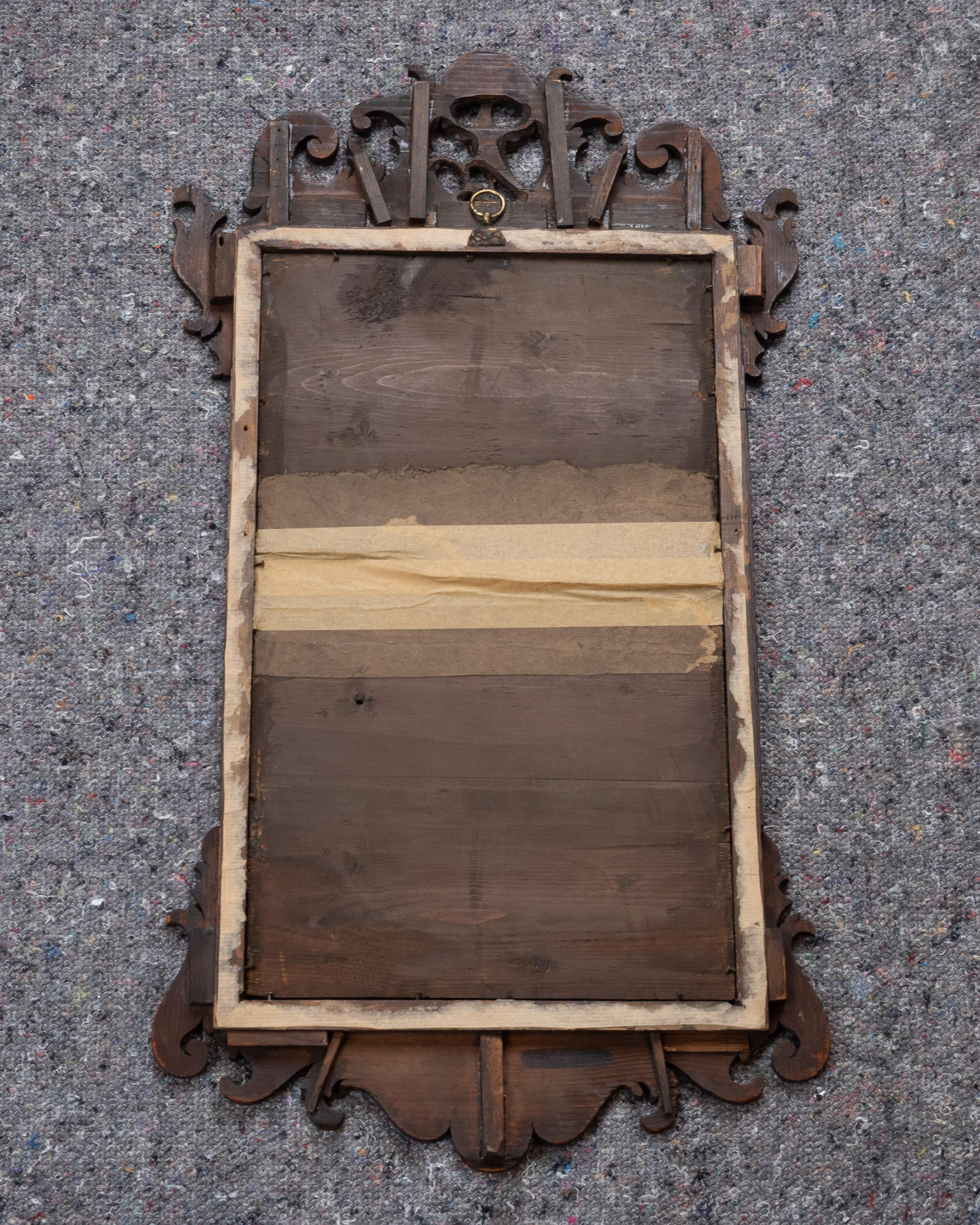 Specchio da parete Chippendale georgiano in mogano con traforo e uccello Ho-Ho dorato, 1760 ca. in vendita 8