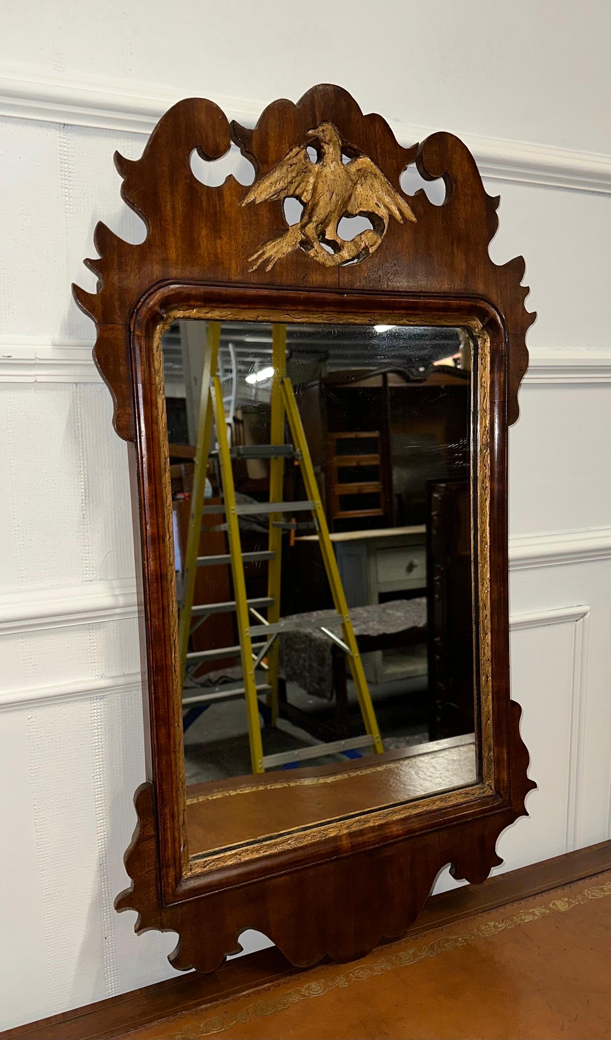 We are delighted to offer for sale this Stunning Georgian Thomas Chippendale Phoenix Wall Mirror.

This Georgian circa 1760 Thomas Chippendale Phoenix giltwood mirror is a magnificent example of the iconic furniture designer's work. The frame of