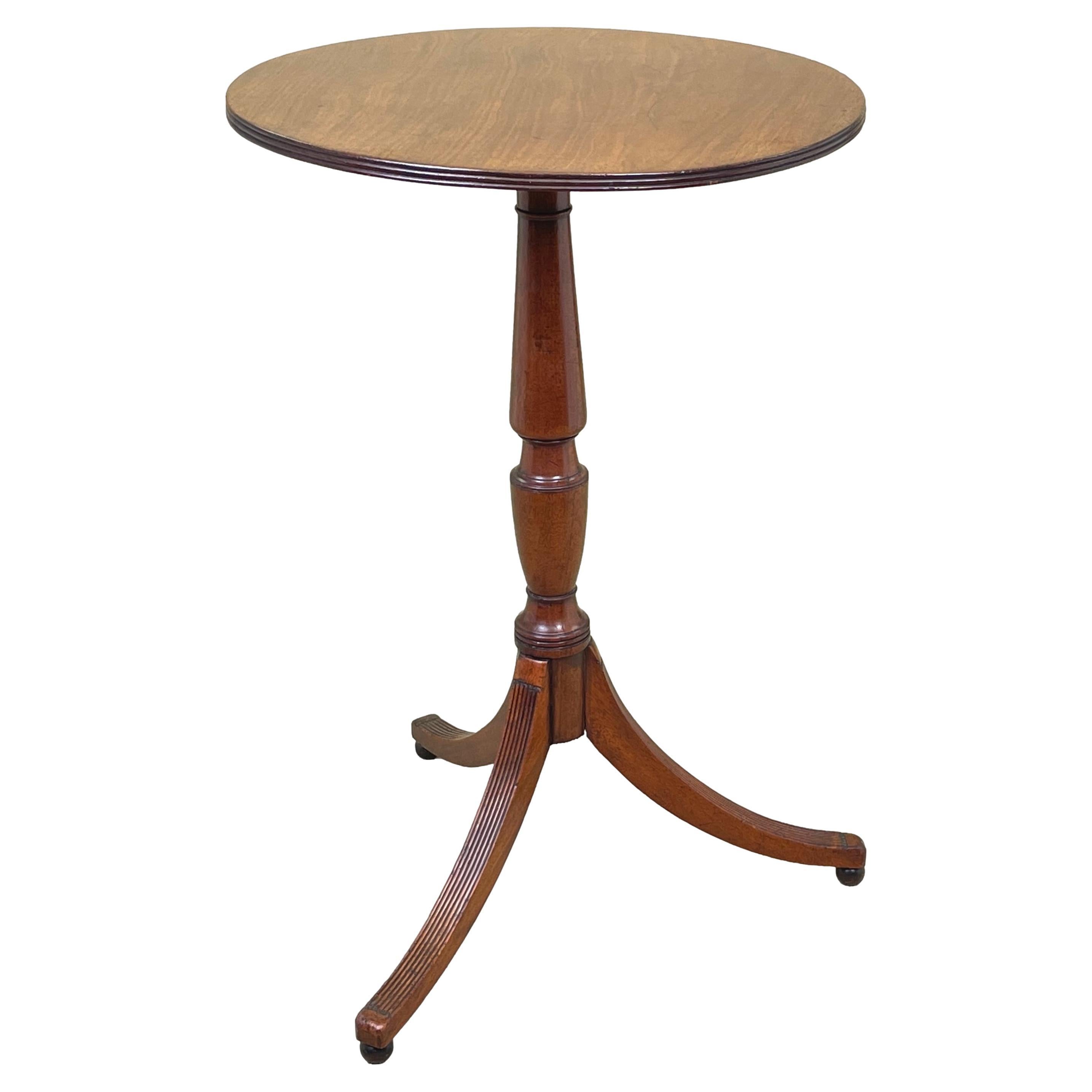 Georgian Circular Mahogany Wine Table For Sale